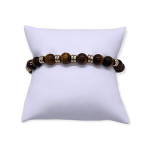 NWT Wool + Pepper Co. Tigers Eye Beaded Bracelet